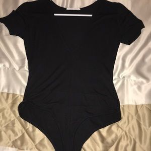 Black leotard top